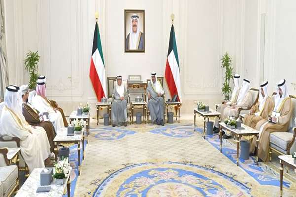 ولي عهد الكويت يستقبل رؤساء المحاكم العليا والتمييز بدول التعاون