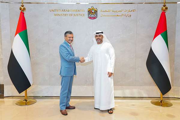 Minister of Justice receives the Ambassador of the Republic of India