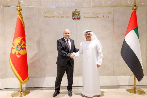وزير العدل يبحث مع نظيره في مونتينيجرو تعزيز التعاون القانوني والقضائي
