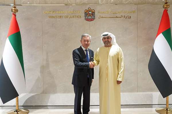 Minister of Justice receives the Chinese Ambassador